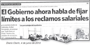 Diario Clarn, 4 de junio de 2010